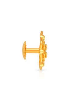 Malabar Gold and Diamonds 22k 916 Purity Gold Studs Earrings for Women DZER432Y  - Image 2