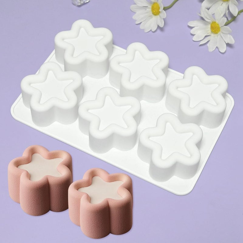 mostsom Star Shaped Mousse Silicone Molds Chocolate Cake Mould Dessert Baking Form Cake Decorating Tools (C_ Star) - Image 1