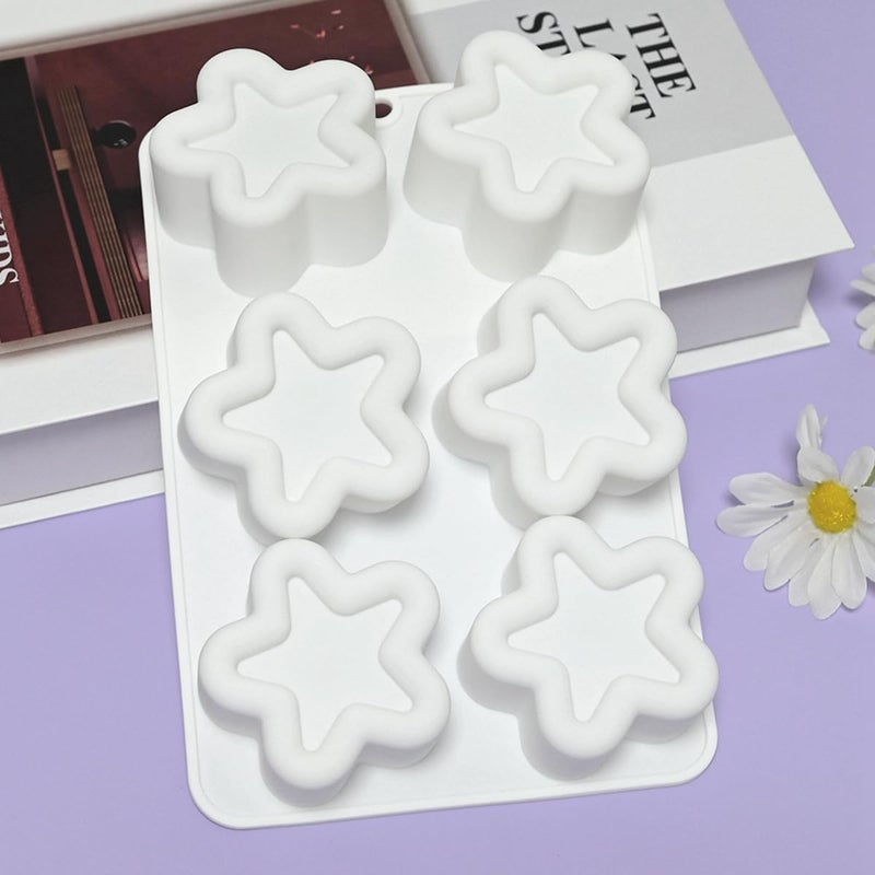 mostsom Star Shaped Mousse Silicone Molds Chocolate Cake Mould Dessert Baking Form Cake Decorating Tools (C_ Star) - Image 2