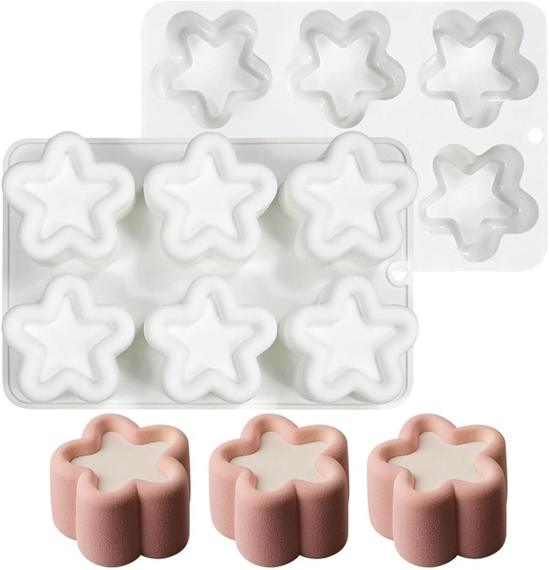 mostsom Star Shaped Mousse Silicone Molds Chocolate Cake Mould Dessert Baking Form Cake Decorating Tools (C_ Star) - Image 5