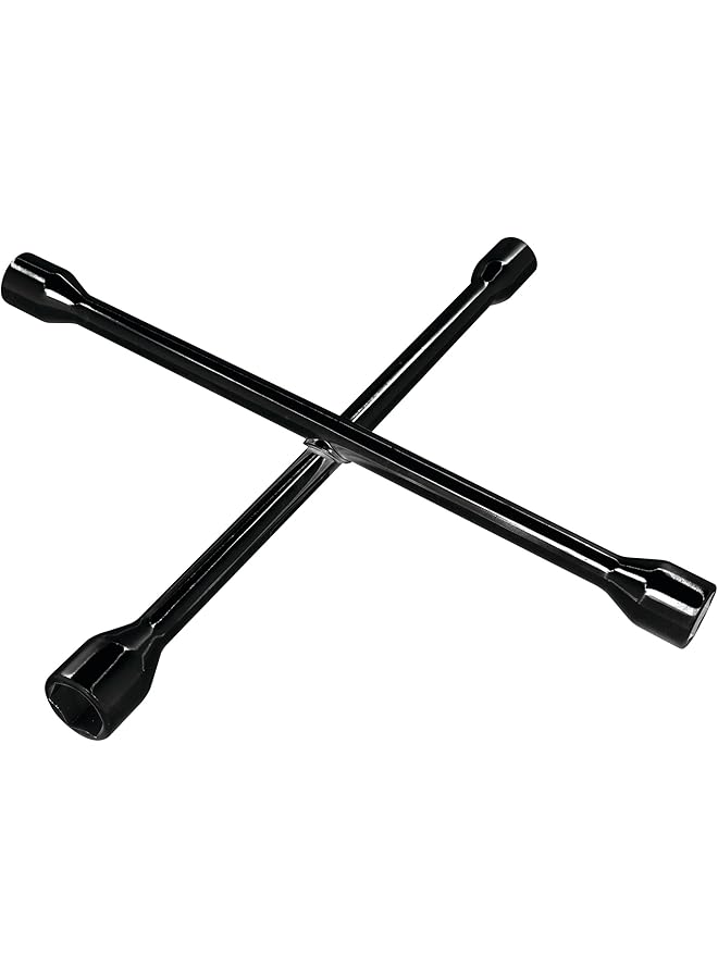 Performance Tool W2 Black 14" Metric 4-Way Cross Lug Wrench - Image 1