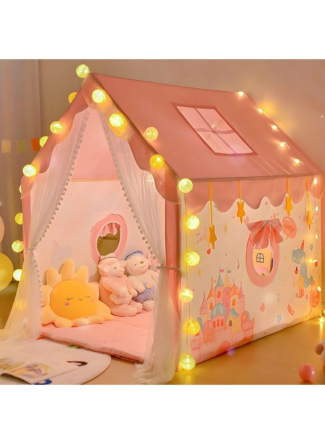 Kids Play Tent for Boys Indoor and Outdoor Playhouse Toddler Tent Large Play Castle Fairy Tent House (Lovely Star)  - Image 3
