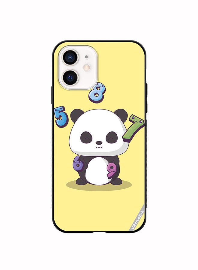 VR CREATIVE Protective Case Cover For Apple iPhone 12 mini Panda With 56789 Numbers Design Multicolour - Image 1