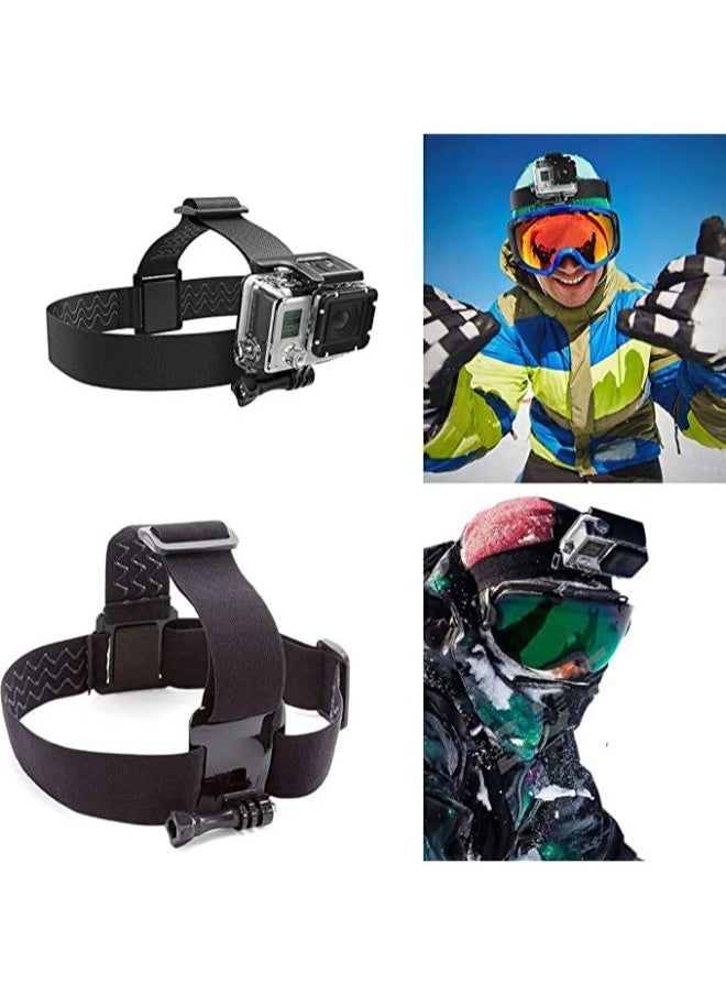 Generic Action Camera Head Strap/Helmet Strap Action Camera Mount [Elastic] Compatible for GoPro Hero 10, Hero 9, Hero 8, Hero 7, SJCAM, YI Action Cameras  - Image 3