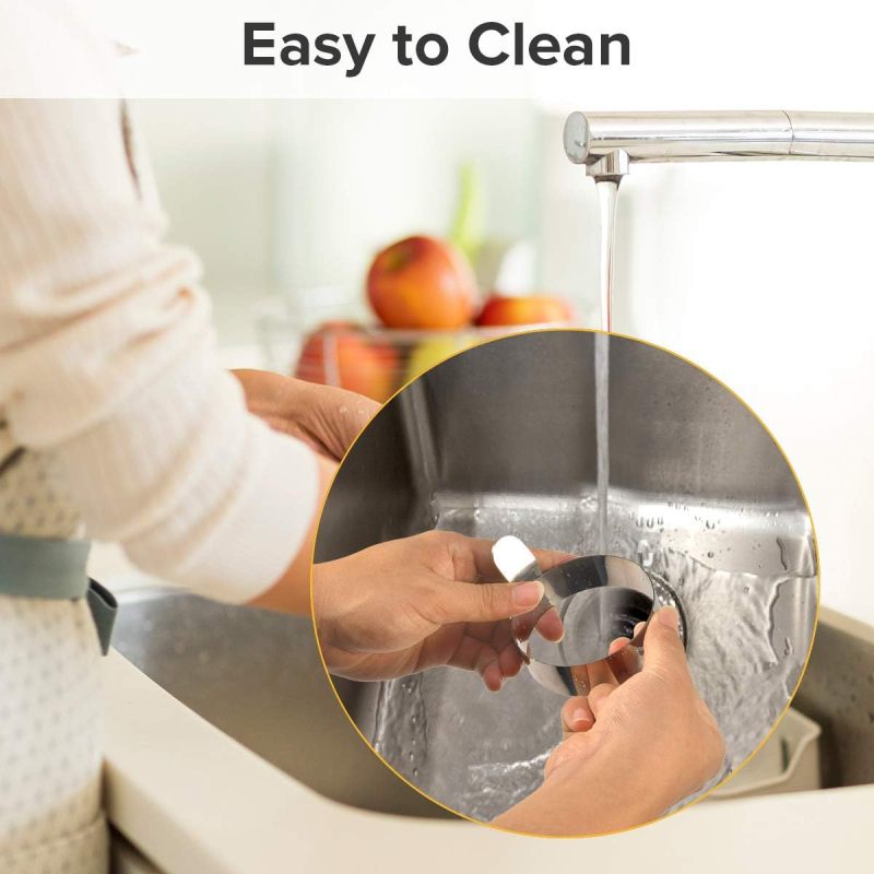 Egg Ring: Silver Stainless Steel Egg Mold - Non Stick Egg Shaper for Home Kitchen Cooking - Image 5