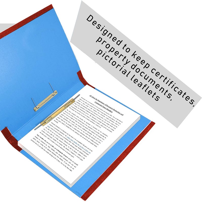SNDIA حزمة 6 من ملفات الربيع حجم A4 حافظة مستندات كوبرا حافظة شهادات - قد يختلف اللون (35 × 26 × 3.5 سم) - Image 3