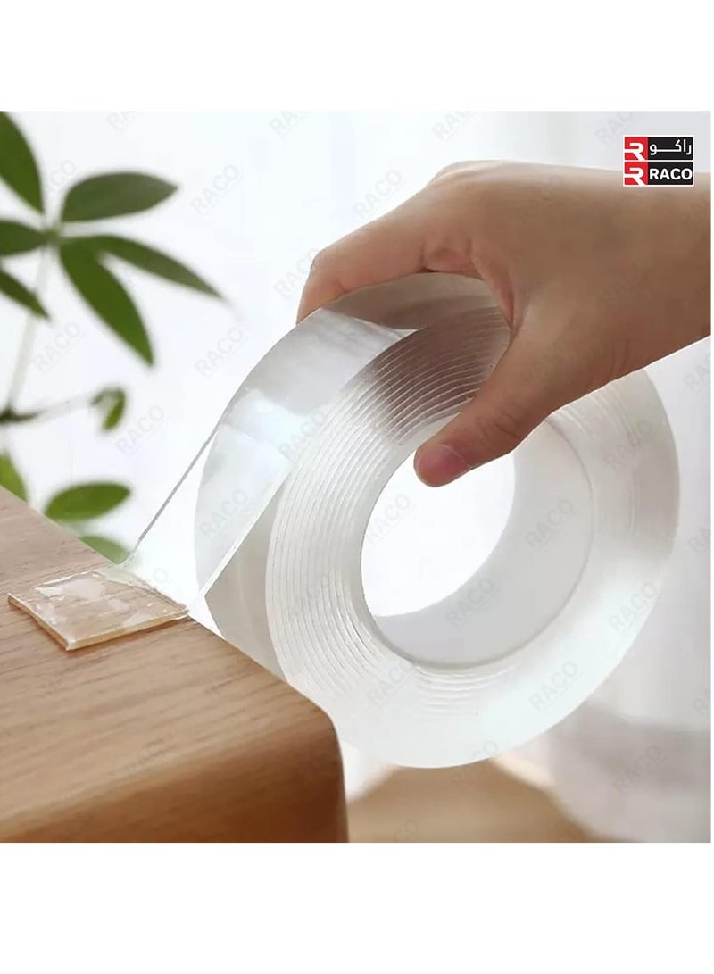 RACO Giffex Heavy Duty Nano Double-Sided Tape – Strong Self-Adhesive, Reusable Clear Nano Tape for Picture Hanging, Carpet, and Wall Applications, No Marks - Image 3