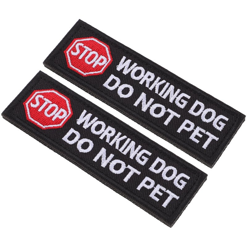 2pcs Embroidered Service Dog Patches Do Not Pet Patches Dog Identification Patches For Dogs Do Not Pet Patches Pet Harnesses - Image 5