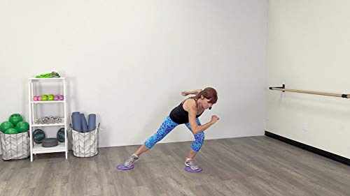 Gliding Discs for Working Out - Exercise Sliders for Hardwood Floors - Workout Sliders Disc for Full Body Resistance Workout - Ideal for Barre, Yoga, Pilates & More - Includes 4 Video Workouts, Grey - Image 5