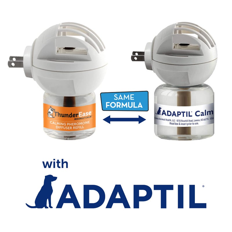 ThunderEase Dog Calming Pheromone Diffuser Kit | Powered by ADAPTIL | Vet Recommended to Relieve Separation Anxiety, Stress Barking & Chewing, and Fear of Fireworks & Thunderstorms (30 Day Supply) - Image 3