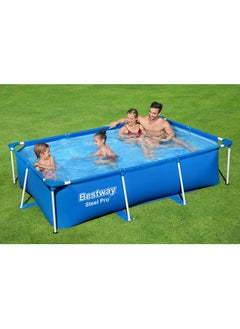 Bestway 56403-Steel Pro Rectangular Frame Above Ground Swimming Pool 2.59mx1.70mx61cm, 2300L  - Image 5