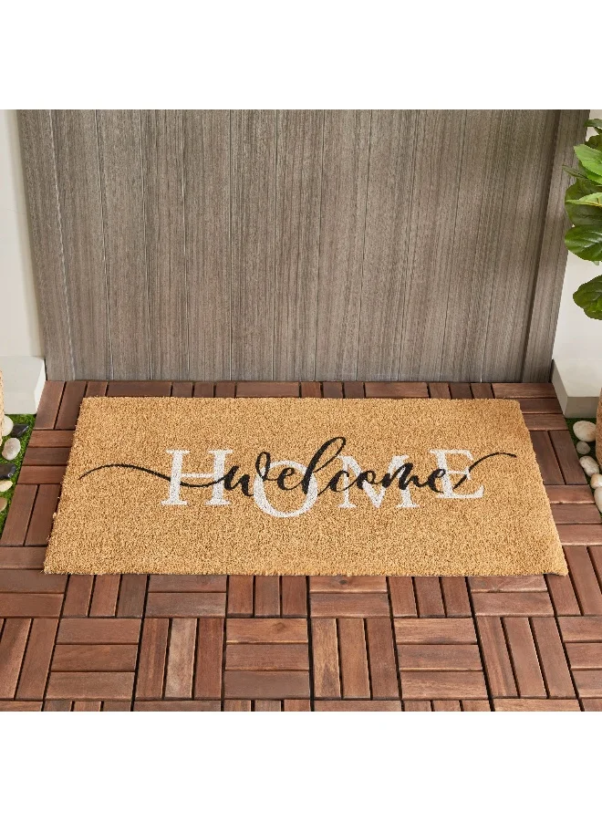 Home Box Welcome Home Printed Coir Doormat - 45x100 cm