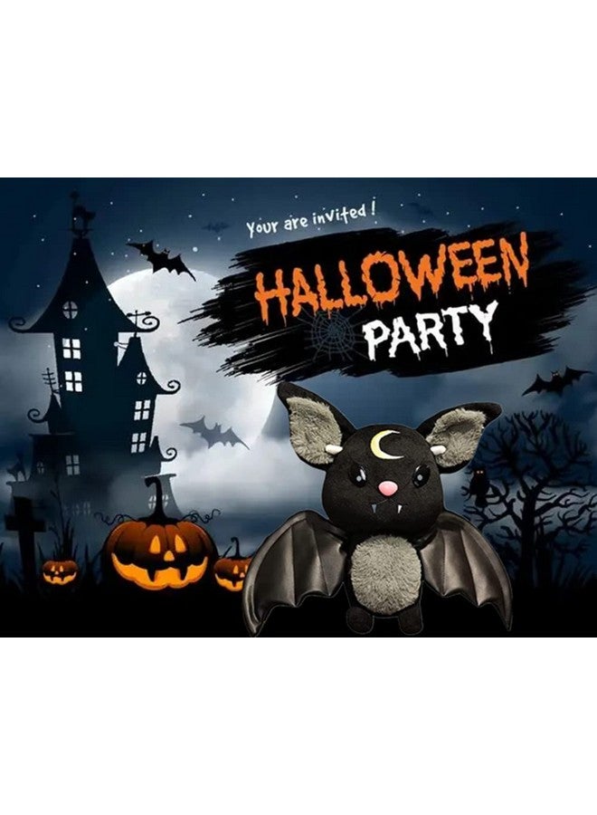 NatureMan Bat Plush Stuffed Animal Toys,Halloween Black Bat Decor Soft Hugging Plush Doll Toy Gifts,for Kids Birthday, Halloween, Christmas (Black,11.8inch) - Image 4