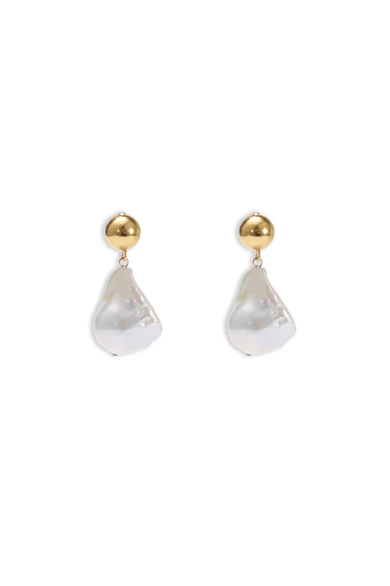 LELET NY Lustrous Baroque Drop Earrings