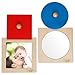Driddle Montessori Toys Wooden Knob Shape Puzzles Mirror Photo Insert Learn Colors Shapes Interactive Baby Toddler Toys - Image 3