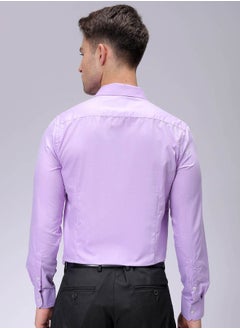 The Indian Garage Co Men Slim Fit Solid Full Sleeves Cutaway Collar Formal Shirt  - Image 2