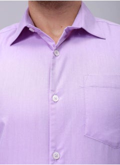 The Indian Garage Co Men Slim Fit Solid Full Sleeves Cutaway Collar Formal Shirt  - Image 5