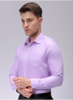 The Indian Garage Co Men Slim Fit Solid Full Sleeves Cutaway Collar Formal Shirt  - Image 3