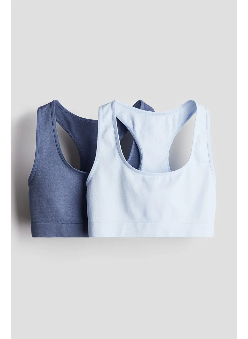 H&M 2-pack seamless tops