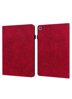 Zaboon Case For Huawei MediaPad M5 lite 10.1 Peacock Embossed Pattern TPU + PU Horizontal Flip Leather Case with Holder & Card Slots & Wallet & Sleep / Wake-up Function  - Image 1