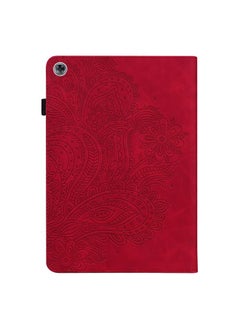 Zaboon Case For Huawei MediaPad M5 lite 10.1 Peacock Embossed Pattern TPU + PU Horizontal Flip Leather Case with Holder & Card Slots & Wallet & Sleep / Wake-up Function  - Image 3