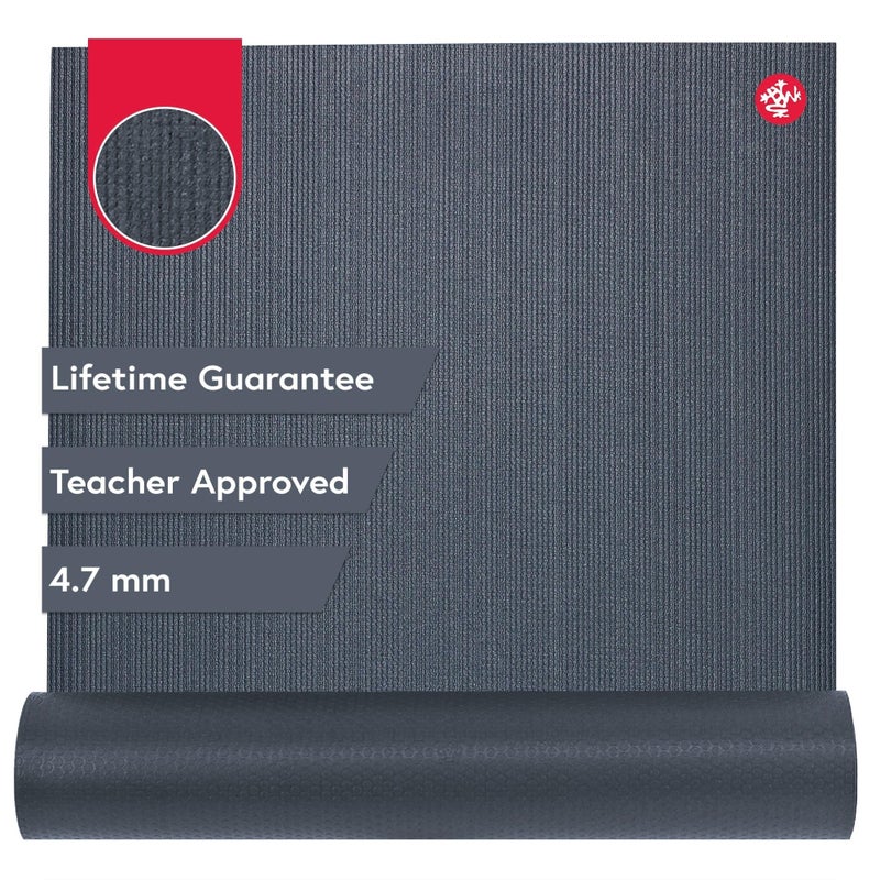 Manduka PROlite Yoga Mat 71" - 4.7mm | Lifetime Durability | Hygienic Construction | Teacher Approved | 71 x 24 inches | Thunder - Image 1