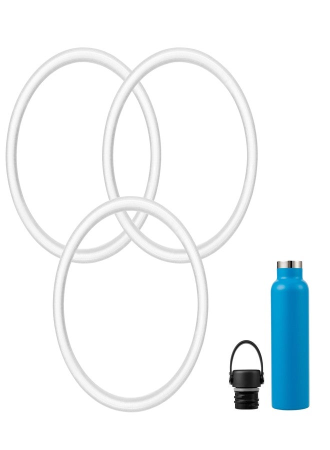 Prurex 3 Pack Silicone Replacement Seals for HydroFlask Standard Narrow Mouth Lids - 1.69 Inch Bottle Diameter, Leak-Proof Gaskets Compatible with 18/21/24/32 Oz Flasks - Image 1