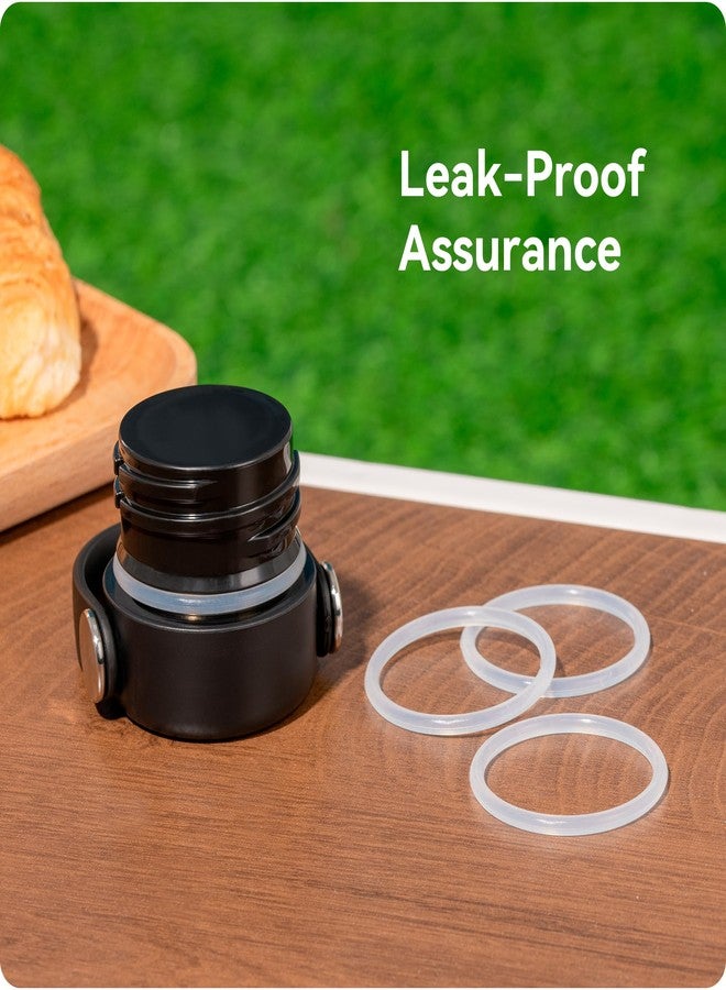 Prurex 3 Pack Silicone Replacement Seals for HydroFlask Standard Narrow Mouth Lids - 1.69 Inch Bottle Diameter, Leak-Proof Gaskets Compatible with 18/21/24/32 Oz Flasks - Image 2