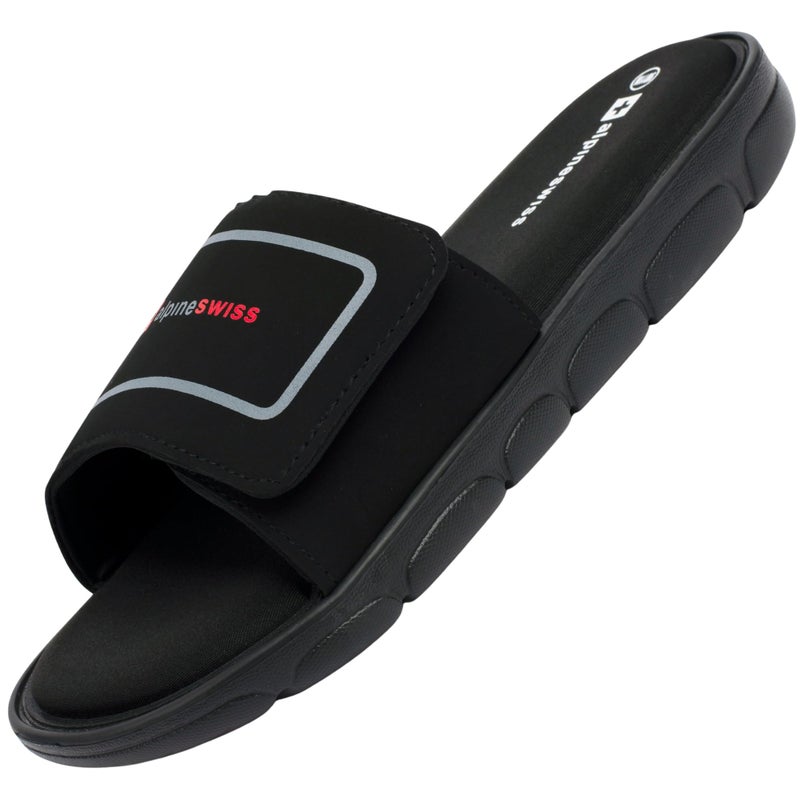 Alpine Swiss Gabe Men's Cloud Slide Sandals | Ultra-Comfortable Shock-Absorbing Foam Insole with Arch Support | Adjustable Strap Waterproof Anti-Slip Traction | Great for Recovery Gym Shoes 12 - Image 1