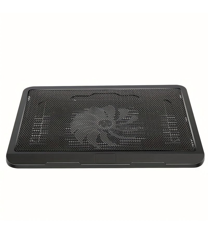 Mute Laptop Cooler with Big Fans USB Port Blue LED Light Adjustable Stand Universal Notebook Support - Image 3