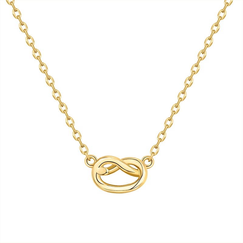 PAVOI 14K Yellow Gold Plated Infinity Pendant Necklace | Bridesmaids Cute Necklaces for Women - Image 5