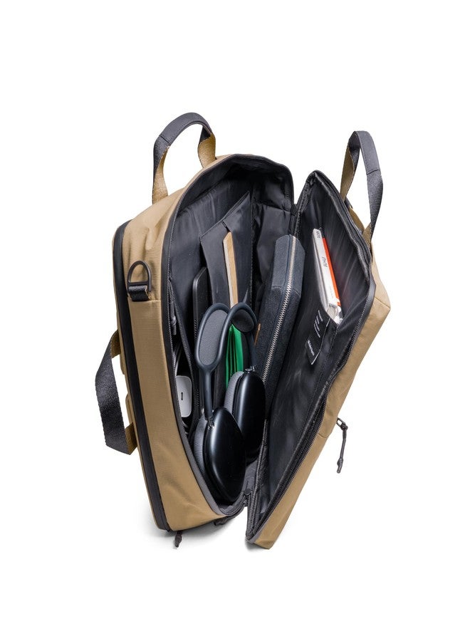 DailyObjects Water Resistant Pivot (16L) Bag for Men & Women|Fits 13/14/15.6 inch Laptop/Macbook Pro/Air|Lightweight| Messenger Backpack|Office/Daily Use/Travel|Multi Pocket|Adjustable Strap (Beige) - Image 2