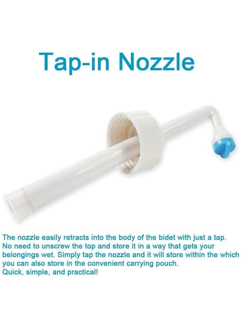 Eworld Portable Bidet Sprayer, Travel-friendly handheld Bidet with Angled Nozzle Design, Lightweight and Durable BPA-Free Materials, and Includes Waterproof Bag, 650ML Capacity. - Image 5