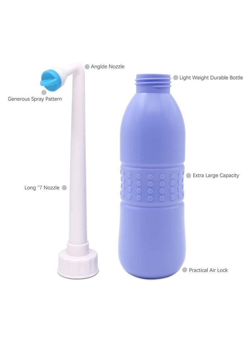 Eworld Portable Bidet Sprayer, Travel-friendly handheld Bidet with Angled Nozzle Design, Lightweight and Durable BPA-Free Materials, and Includes Waterproof Bag, 650ML Capacity. - Image 4
