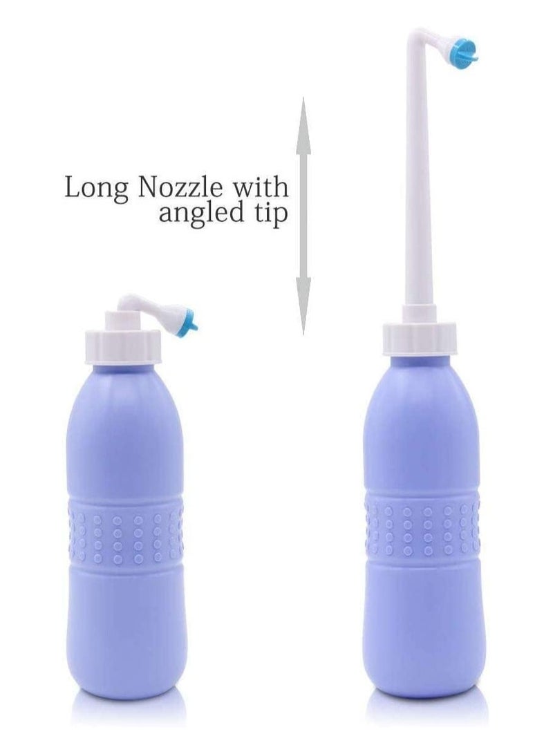 Eworld Portable Bidet Sprayer, Travel-friendly handheld Bidet with Angled Nozzle Design, Lightweight and Durable BPA-Free Materials, and Includes Waterproof Bag, 650ML Capacity. - Image 3