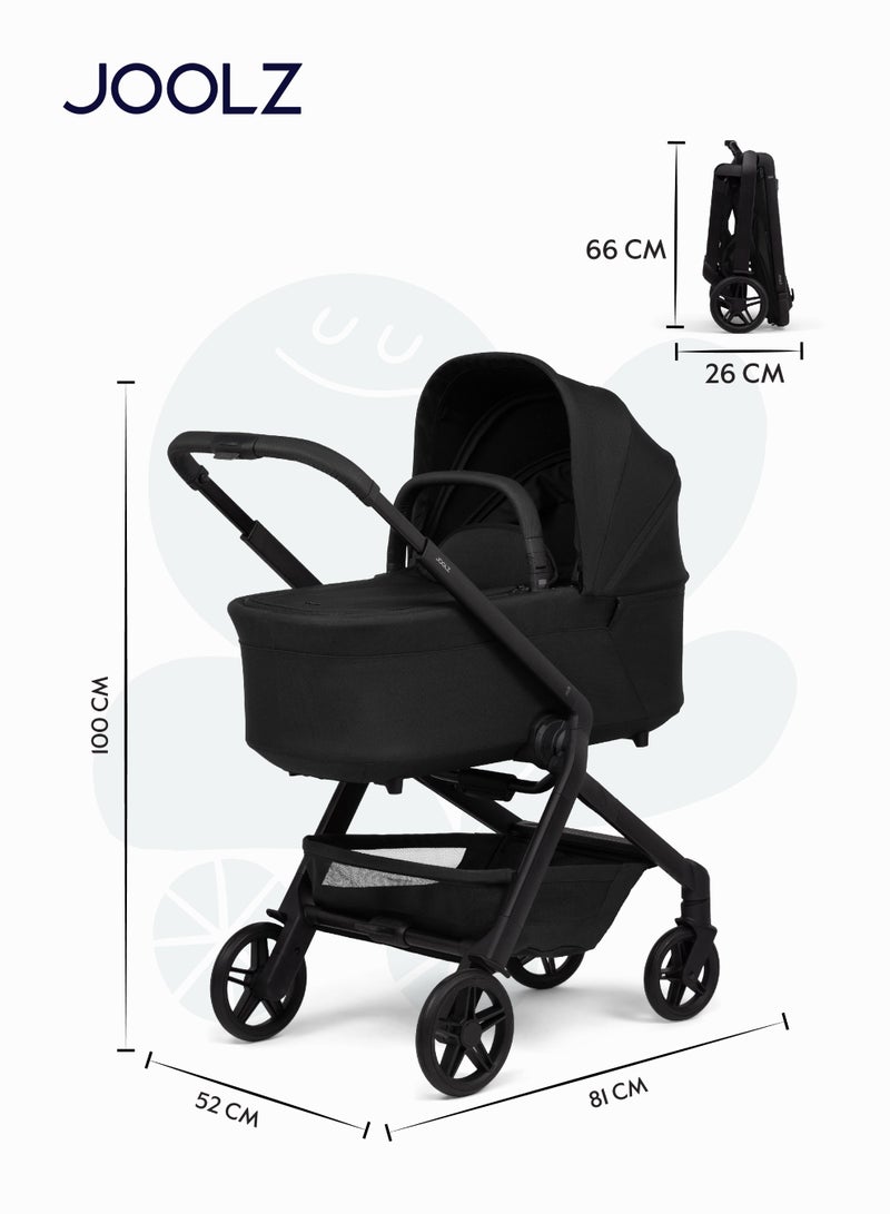 JOOLZ Hub² Compact Stroller | Lightweight, Urban-Friendly, One-Hand Fold, Reversible & Reclining Seat, All-Season Comfort, UPF 50+ Canopy, Smooth 4-Wheel Suspension, Black - Image 5