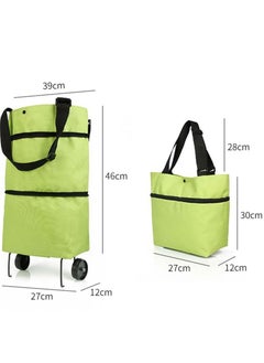 Toshionics Collapsible Reusable Foldable Trolley Grocery Shopping Tote Bag  - Image 3