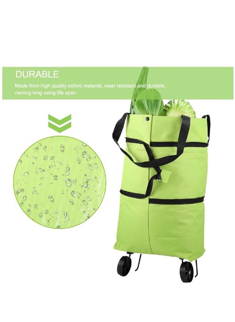 Toshionics Collapsible Reusable Foldable Trolley Grocery Shopping Tote Bag  - Image 5