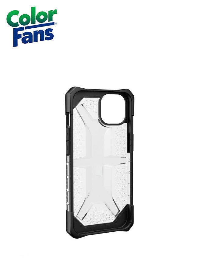 Color Fans Plasma iPhone 14 Plus Case Translucent Lightweight Slim Shockproof Transparent Protective Cover Ice - Image 4