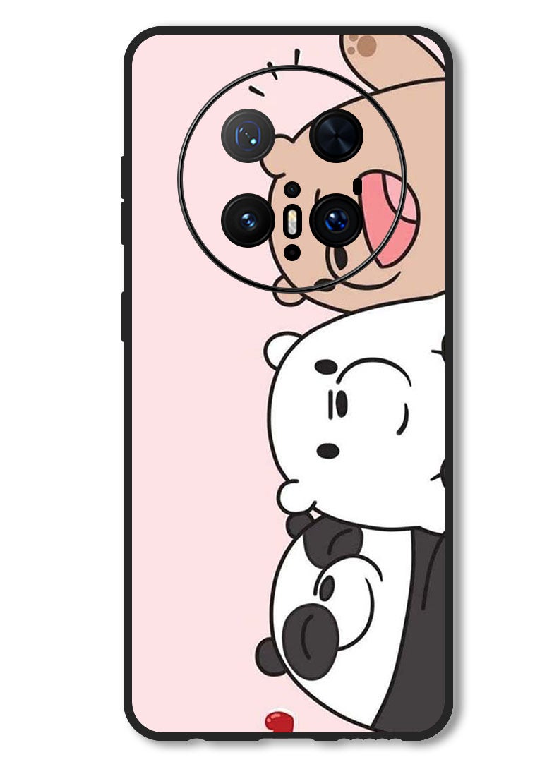 Theodor Case Compatible with Huawei Mate 70 Pro/ 70 Pro + Protection Shockproof Bumper Cover Three Friends Panda - Image 1