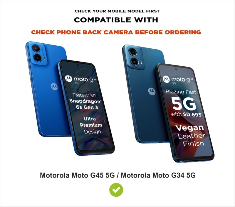SBMS Silicone Back Cover Case for Motorola Moto G34 5G / Moto G45 5G | Soft Micro-Fibre Lining Inside | Camera Protection Bump | Shockproof Back Cover Case for Moto G34/G45 5G (Blue) - Image 5