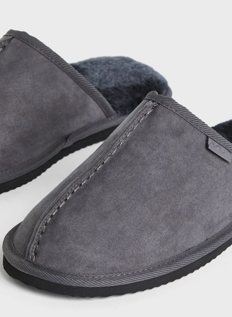 H&M Teddy Lined Slippers Bedroom