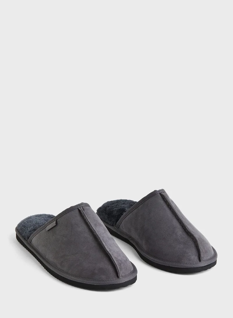 H&M Teddy Lined Slippers Bedroom