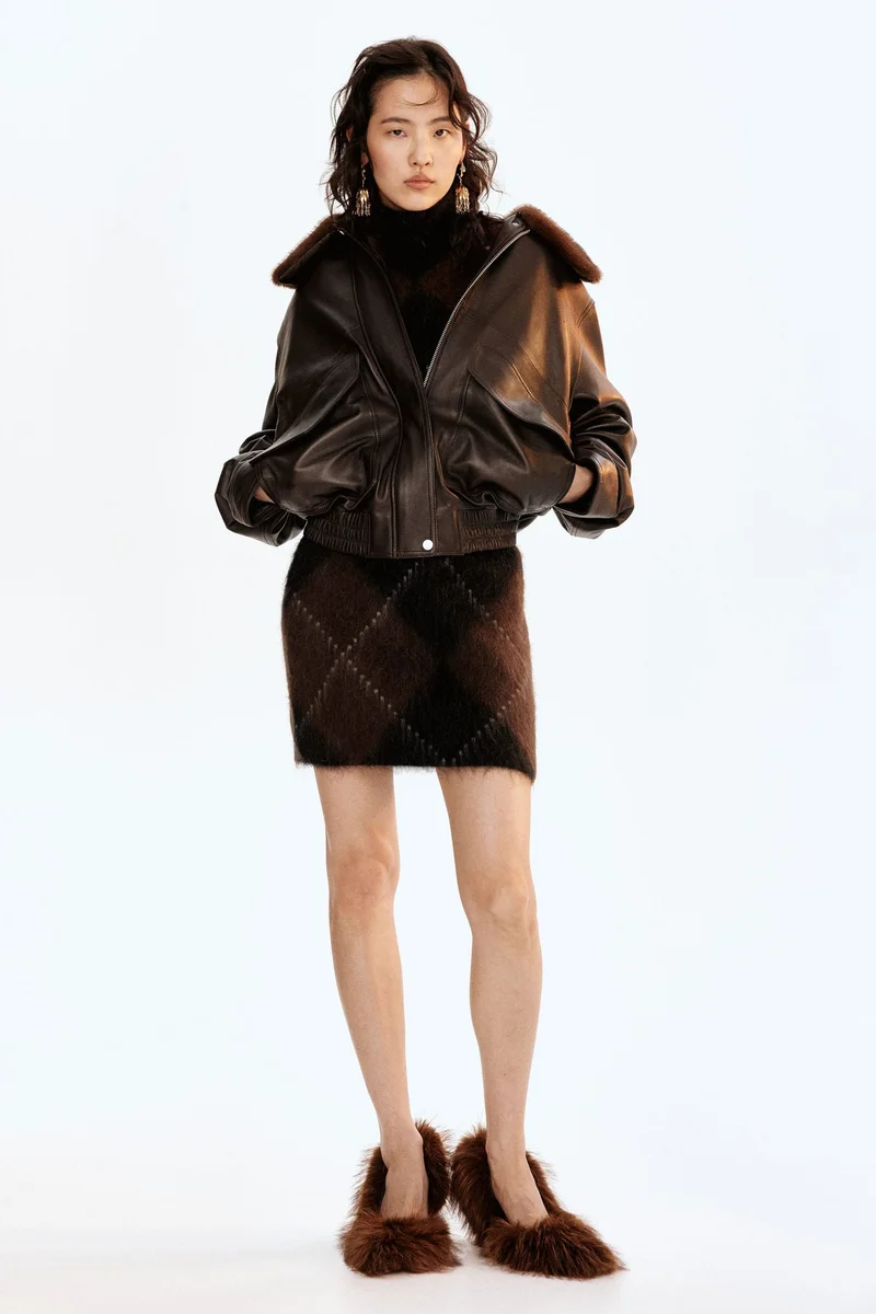 H&M Mohair-blend mini skirt