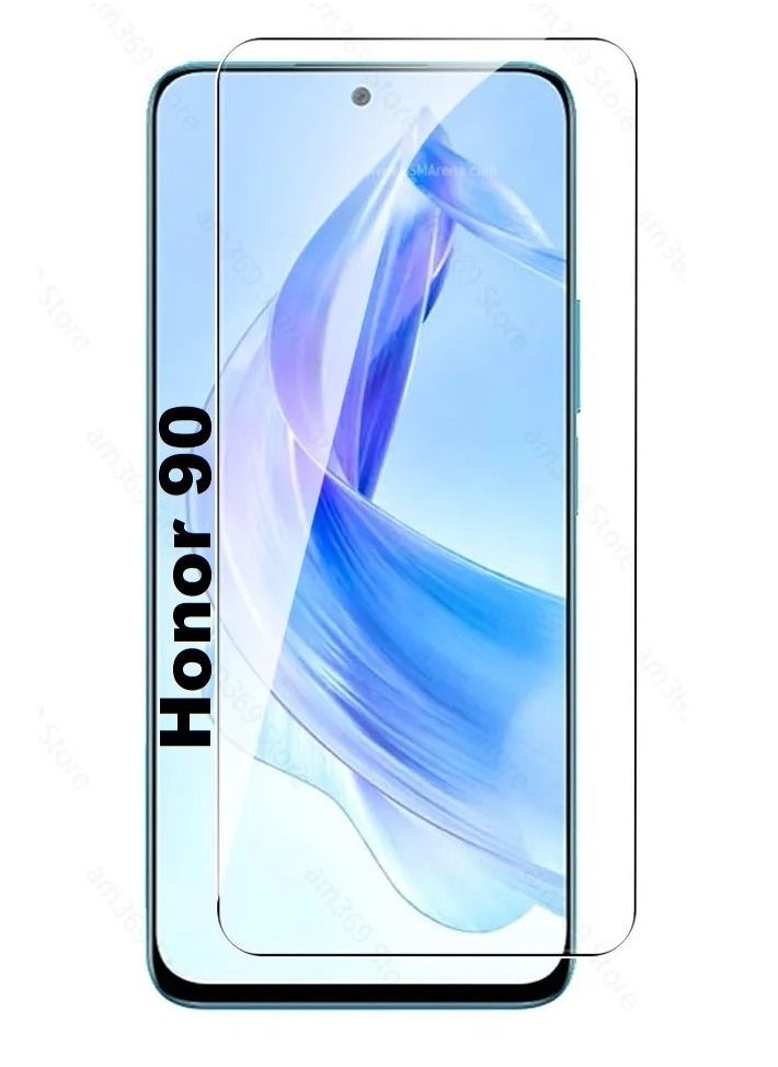 Generic - Honor 90 UV Screen Protector Full Glue Edge-to-edge Tempered Glass Fingerprint Compatible Anti Scratch 9H hardness for Honor 90 - Image 1