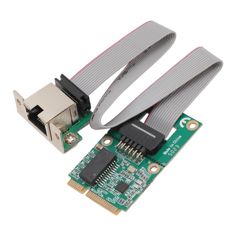 بطاقة شبكة إيثرنت Mini PCIE بمنفذ RJ45، متحكم شبكة LAN بسرعات 10/100/1000 ميجابت في الثانية مع التفاوض التلقائي، متوافقة مع أنظمة ويندوز ولينكس وOS X للحواسيب المحمولة - Image 4