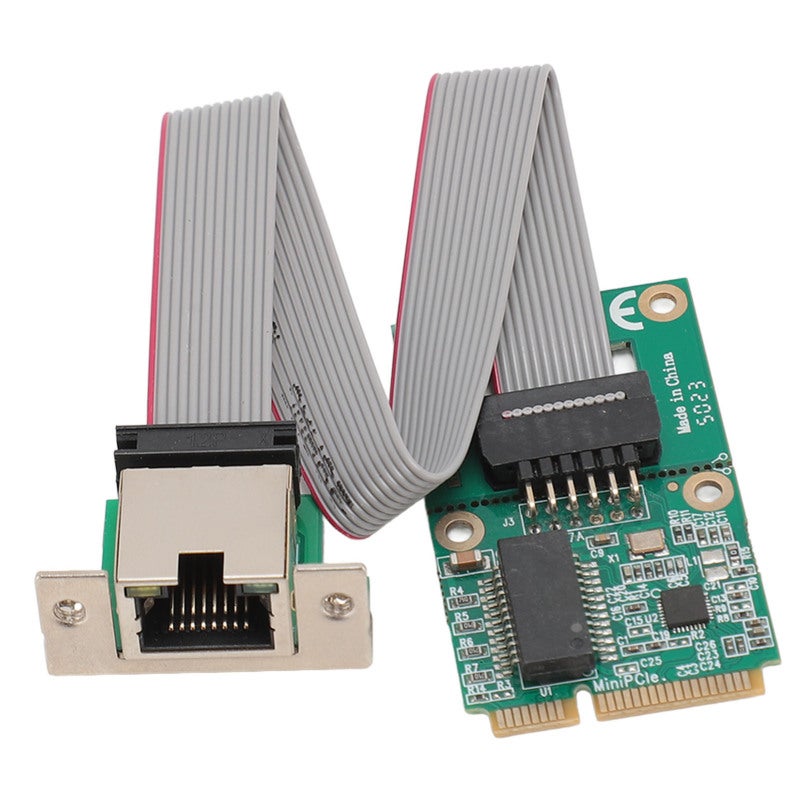 بطاقة شبكة إيثرنت Mini PCIE بمنفذ RJ45، متحكم شبكة LAN بسرعات 10/100/1000 ميجابت في الثانية مع التفاوض التلقائي، متوافقة مع أنظمة ويندوز ولينكس وOS X للحواسيب المحمولة - Image 3