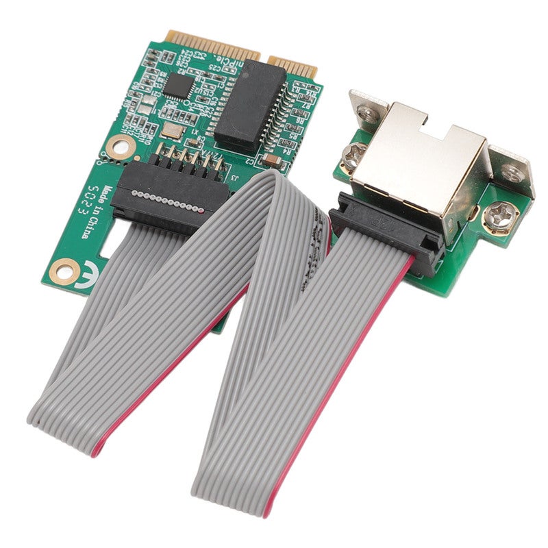 بطاقة شبكة إيثرنت Mini PCIE بمنفذ RJ45، متحكم شبكة LAN بسرعات 10/100/1000 ميجابت في الثانية مع التفاوض التلقائي، متوافقة مع أنظمة ويندوز ولينكس وOS X للحواسيب المحمولة - Image 2