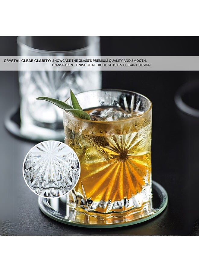 Feelings 6 Pcs Glass Tumbler Set By Addox Premium Drinking Glasses 240Ml  - Image 3
