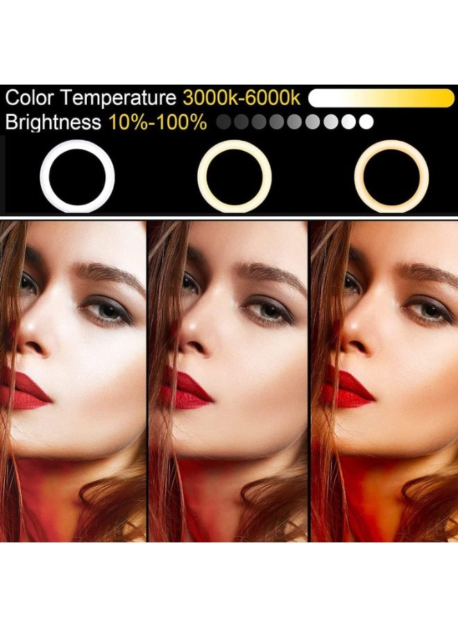 Generic - RGB LED Ring Light with Adjustable Tripod Stand – 14 RGB Modes, 3 Natural Colors, 10 Brightness Levels – Expandable Pole – Perfect for YouTube, Zoom, and Live Streaming - Image 1